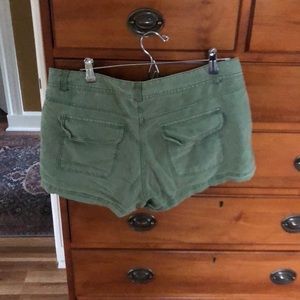 Army green, J Crew shorts